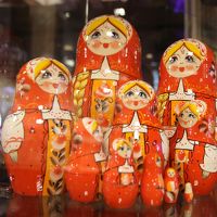 売店のマトリューシカ人形・２