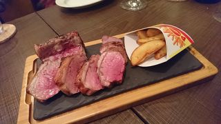 肉料理をワインで