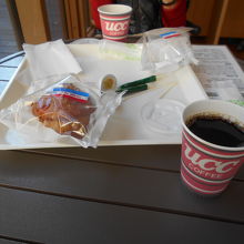 コーヒーとマフィン