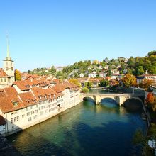 橋の上から見る景色