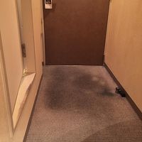 ドア前のカーペットがかなり汚れてました