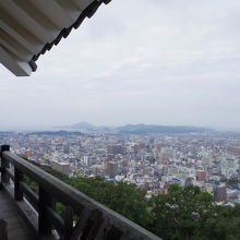 天守から