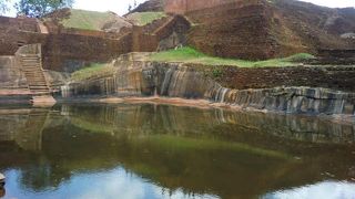 最上部の水たまり