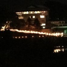 ぼんぼりが、綺麗ですね