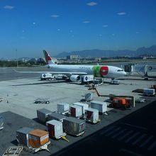 ポルトガル語の国だけあって、ポルトガルの飛行機も。