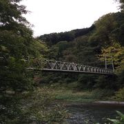 橋の上からの景色は爽快です