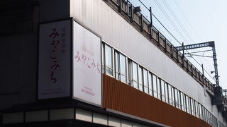 朝夕は通勤客で混んでいる