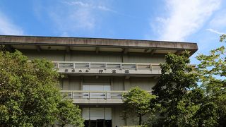 沖ノ島出土の国宝が多数展示されている