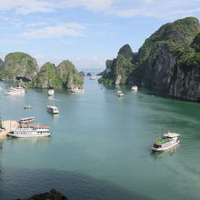 展望台から見たハロン湾