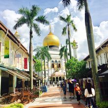 モスクが見えます。