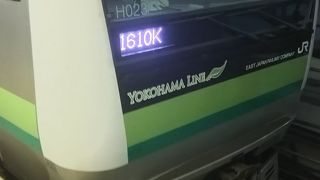 菊名から新横浜までの１区間