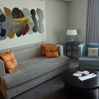 アップ・グレードでいただいたジュニア・スイートのリヴィング