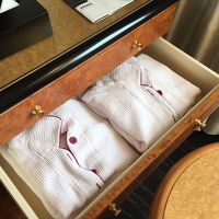 引き出しにはワッフル地のパジャマ。