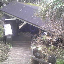 浴槽へ続く階段