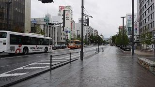 姫路駅とお城を結ぶ大通り