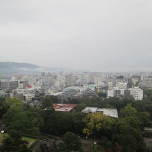 天守閣からの眺めも最高