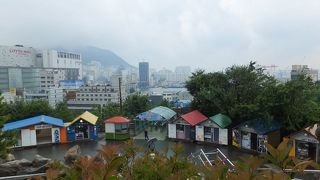 釜山タワーの建つ丘の上の公園