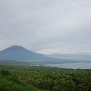 富士山と山中湖の眺望