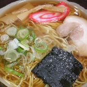 お出汁で食べるラーメン