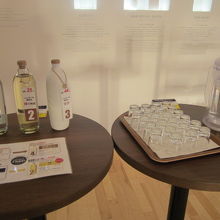 試飲（お水もあって割って飲むことも可）はセルフサービスです
