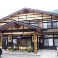 桧枝岐川を望む温泉民宿