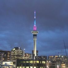 ライティングされた｢スカイタワー｣も綺麗ですね～