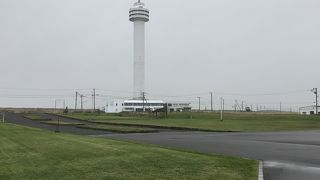 納沙布岬にある高いタワー