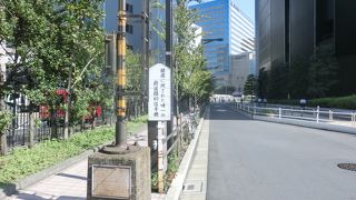 銀座に残るたった一つの踏切あと