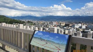 甲府盆地のビューイングスポット