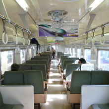 車内はこんな感じ・・・