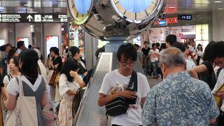 金の時計より空いています