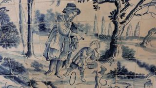 童話を題材としたアズレージョ