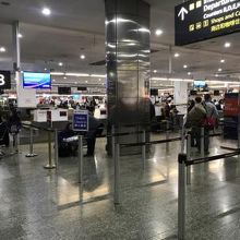 帰りは国際線。