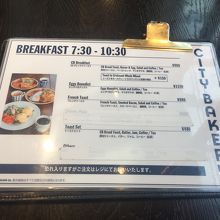 モーニングメニュー