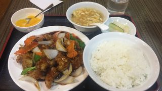 鶏肉の黒酢かけランチ