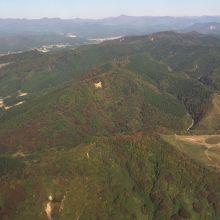 着陸直前に風景