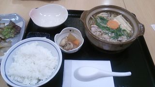 冬期限定メニュー　つがる豚肉鍋定食