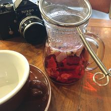 赤のハーブティー