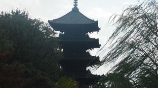 五重塔のある有名なお寺