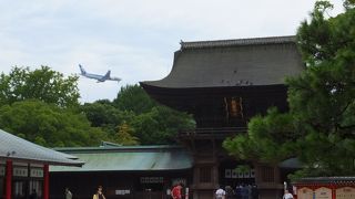 敵国降伏の額の文字にびっくり