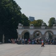 無名戦士の墓がある公園