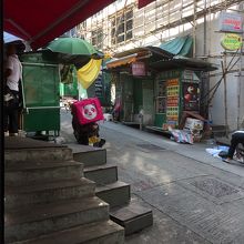 店内から見た風景