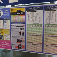 バス時刻表。頻発。