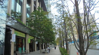 休日の散策がお薦め（丸の内仲通り）