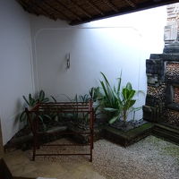 半野外のバスルーム