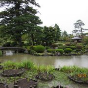 ２段になった見応えある庭園