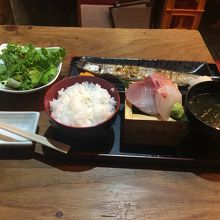 本日の焼魚ランチ