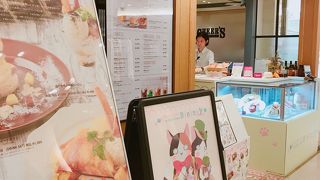 買い物の合間の休憩に