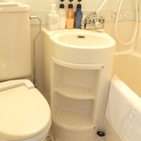 バスルームは狭かったです