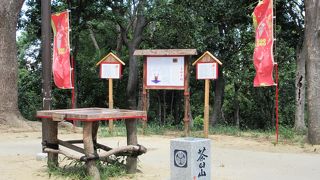標高２６メートルの山頂には真田幸村についての説明や、名言がありました。